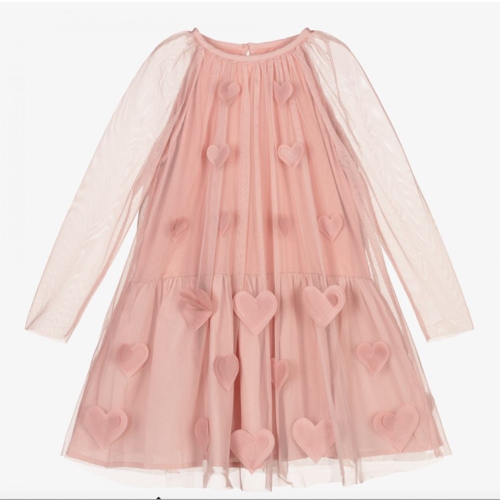 Stella McCartney hearts tulle pink dress